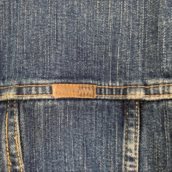 Liz Claiborne Longline Button Front Denim Jacket - Picture 4 of 11
